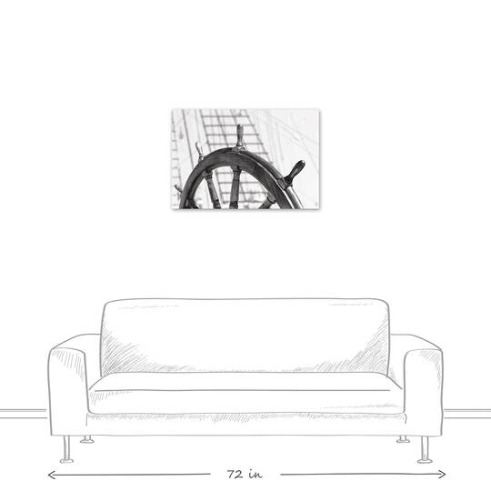 Captains Wheel Canvas Wall Art